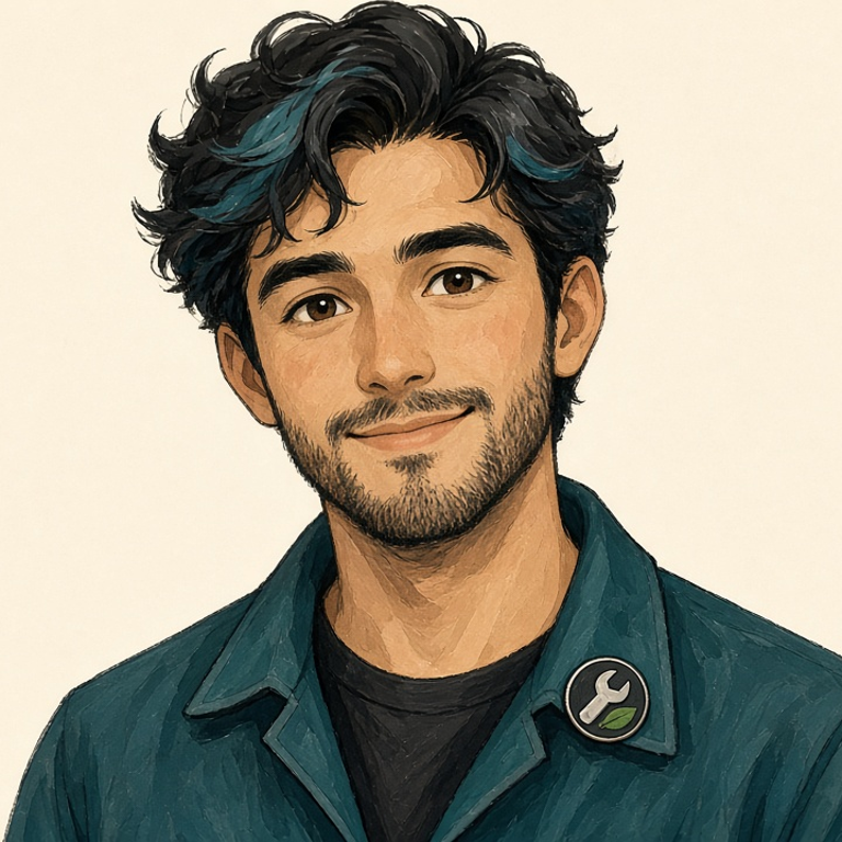 Illustrated portrait of Alex, the site-care vet